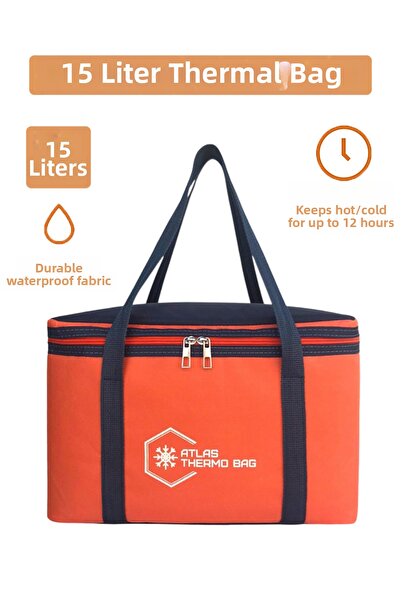 Wallery Bags 15 لترًا معزولًا حراريًا للنزهة والتخييم، حقيبة حرارية باردة وساخنة