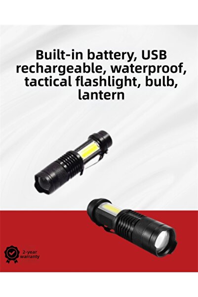 Twin Store مصباح يدوي LED صغير الحجم - 2000 لومن، مقاوم للماء للاستخدام الزراعي