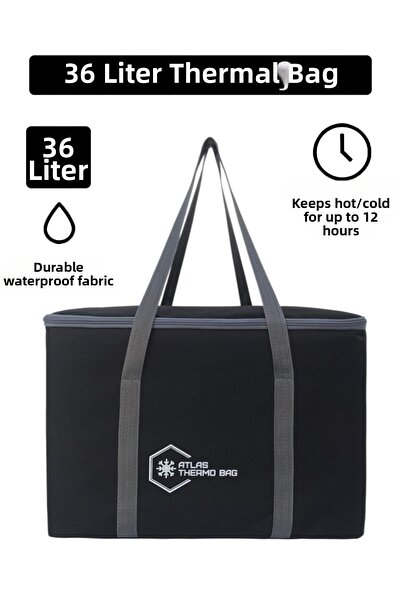 Wallery Bags حقيبة حرارية كلاسيكية للتخييم والنزهات بسحاب معزولة حرارياً سعة ...