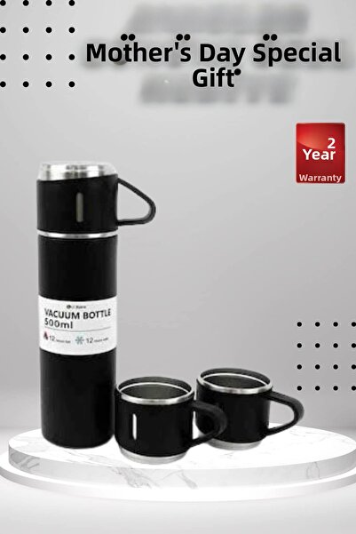 Epilons Thermos Set with 3 Cups, Special Gift for Mother's Day, Portable Leak...