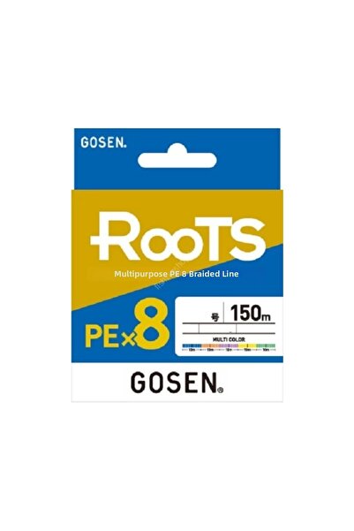 GOSEN خيط صيد X8 Roots PE 8، 150mt، متعدد الألوان 2.0 PE