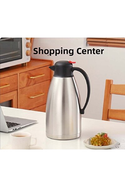 Alışverişhanem Stainless steel Double Layer Thermos 2 Liters