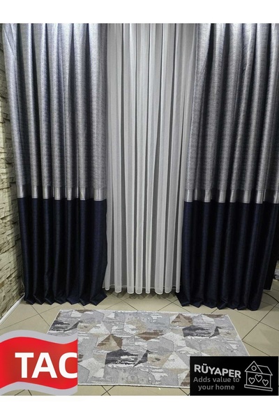 Taç Rüyaper Trend Продукт Горна част Сива Долна Тъмносиня Сребърна Бордирана ...