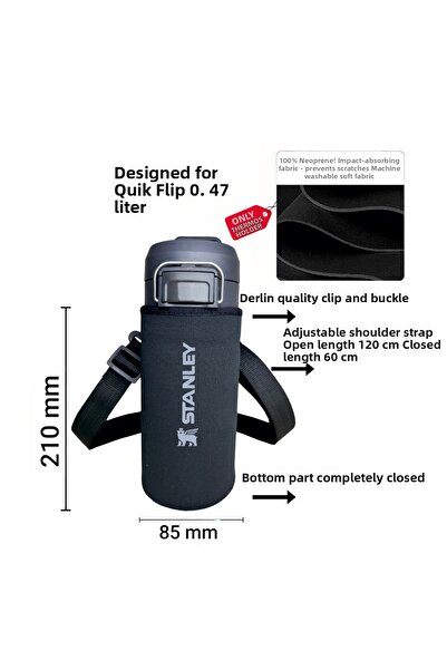 Stanley ترمس نيوبرين - غطاء وحزام كتف، 0.47 لتر. الوجه السريع