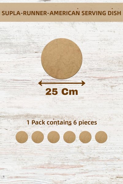 lexi Supla American Service Runner Mdf 3 mm Thickness 50 Size Options (1-50 cm)