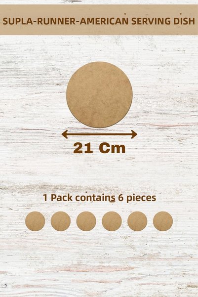 lexi Supla American Service Runner Mdf 3 mm Thickness 50 Size Options (1-50 cm)