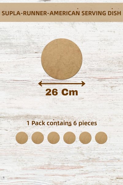 lexi Supla American Service Runner Mdf 3 mm Thickness 50 Size Options (1-50 cm)