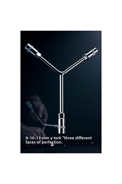 ModaCar Y-Type 3-Piece Socket Wrench - High Strength Chrome Vanadium Steel - ...