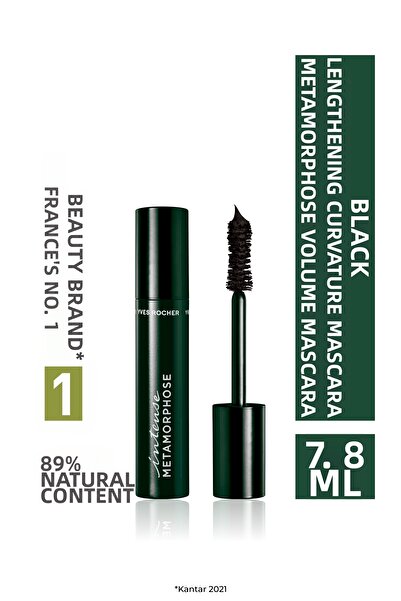 Yves Rocher ماسكارا ميتاموفوز السوداء لتكثيف وتطويل الرموش بشكل فائق الكثافة ...