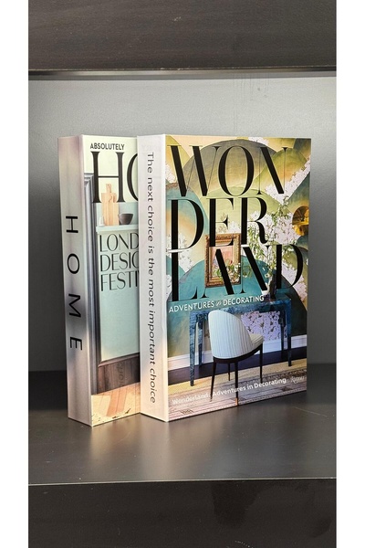 Nun Studio صندوق كتب ديكوري مكون من قطعتين - جودة ممتازة