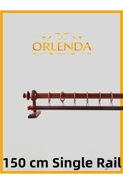 Orlenda Umeraș pentru perdele rustic din țeavă de aluminiu cu cap din lemn de...