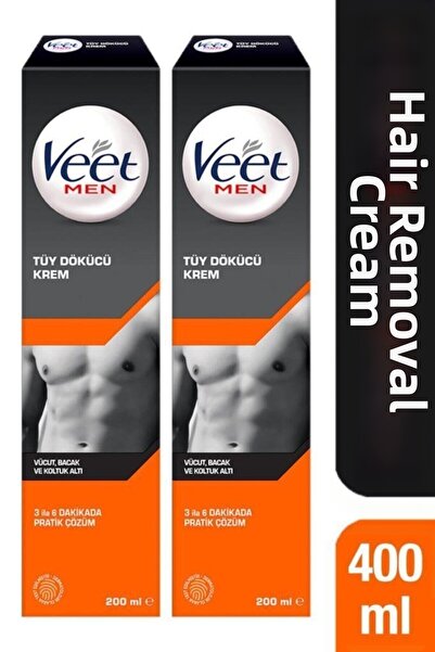 Veet كريم خاص لإزالة الشعر للرجال - 200 مل × 2 قطعة