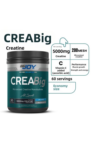 Bigjoy Creabig Creatine Monohydrate 300gr بدون نكهة 100% ميكرونيزد كرياتين أميني