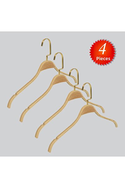 NYN Wooden Nickel Lama Hook (Blouse, Dress, T-Shirt) Hanger 4 Pieces