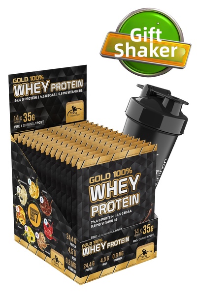 Torq Nutrition بروتين القمح الذهبي الملون بالليمون - 35 جم × 14 كيس