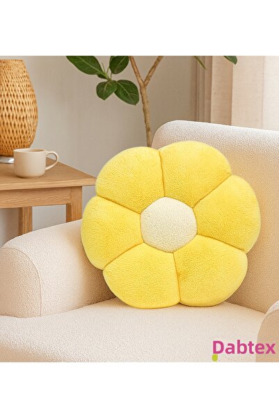 Pabtex Pernă florală de pluș 40 cm – Model floral decorativ adorabil 40 cm