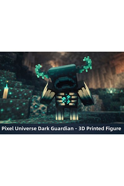 Generic Pixel Universe Dark Guardian – 3D Printed Figure