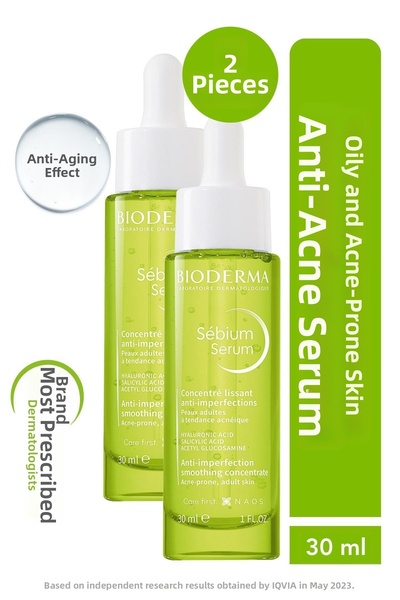 Bioderma Sebium Serum - 30 Ml, 2 Pieces