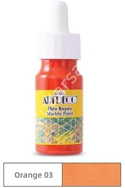 Artdeco Marbling Paint with Dropper 30ml Orange / 16b03