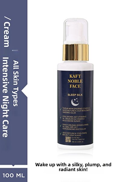 KAFT NOBLE FACE كريم العناية الليلية لإصلاح وتفتيح البشرة - سليب سيلك 100 مل