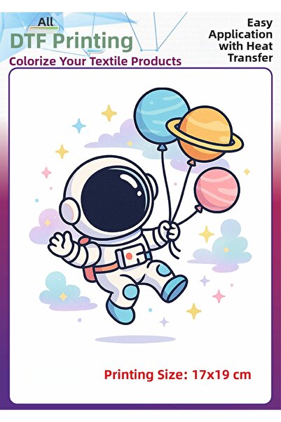 F17 Ajans تي شيرت مطبوع عليه نصوص رائد الفضاء من Astronaut Space Iron-On Textile