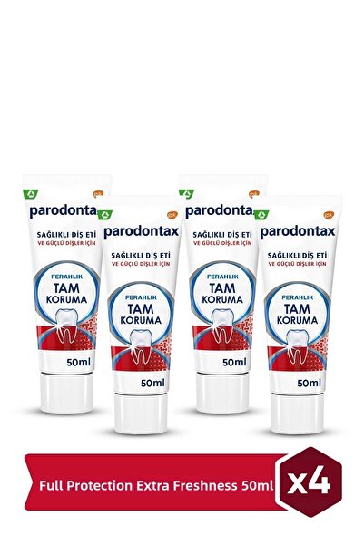 Parodontax معجون أسنان منعش للحماية الكاملة 4x50 مل