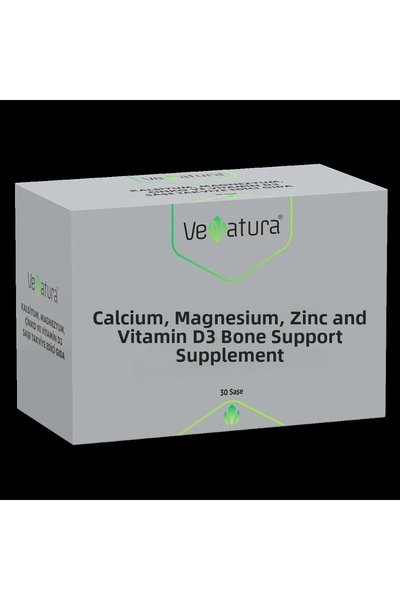 VeNatura مكمل غذائي فيتامين د3 والكالسيوم والمغنيسيوم والزنك