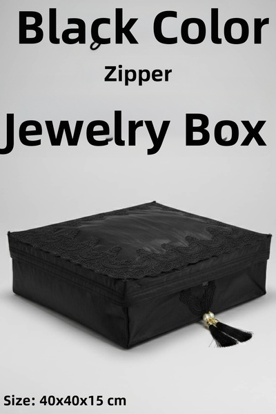 Dantelux Pachet de dantelă de in (Negru, Mărime Mare)