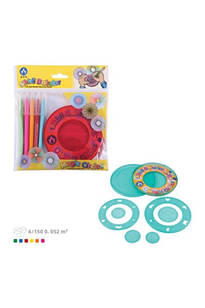 Ark 3A Arc 983 Magic Circles + 5 قلم حبر جاف ملون