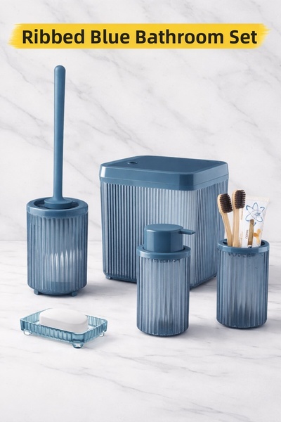 decorev Σετ αξεσουάρ μπάνιου 5 τεμαχίων με μοντέρνο σχεδιασμό DC-6791