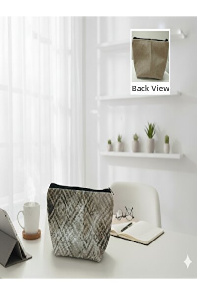 YILDIZ DİJİTAL HOME Персонализирана тъкана чанта за грим Луксозна чанта за ко...