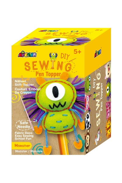 AVENİR Set de cusut DIY - decoratiune topper pentru creion - Monstrulet