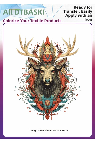 F17 Ajans الحديد على لصق خمر البوهيمي النسيج DTF الطباعة