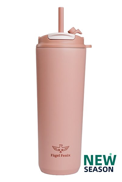 Fagel Fenix 710 ml Triple Sip Dune Rose Double Layer Stainless Steel Thermos ...