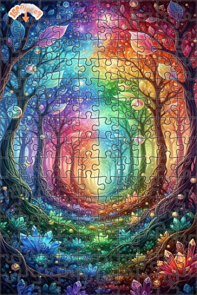 Teona Ahşap لغز خشبي ملون بإطار مزدوج الطبقات من كريستال ديرتي رايز، 150 قطعة...