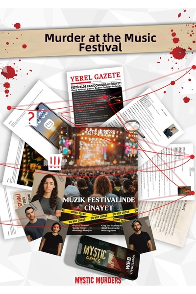 TOYZ PLAY لعبة المحقق في المهرجان الموسيقي - القضية - الجريمة - لعبة حل القتل