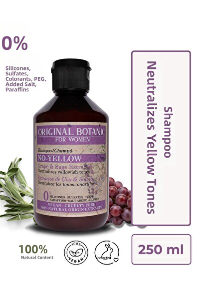 Original Botanic شامبو نباتي أرجواني للشعر الأشقر للنساء 250 مل