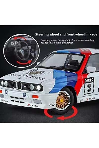 oruçoyuncak 1988 Bmw 3 Series M3 White (E30) Bmw M3 Warsteiner Diecast Car Bmw E30 Model Car