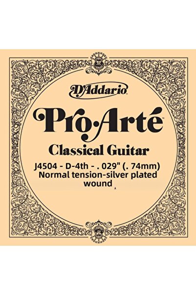 Daddario J4504 Pro-Arte Classical Guitar Single String 4Th String (D) |   Sil...
