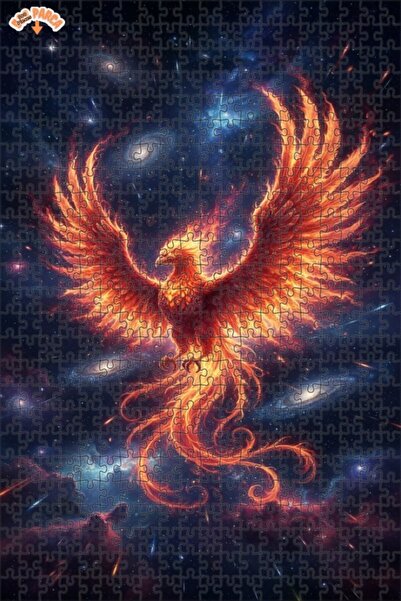 Teona Ahşap لغز خشبي مؤطر بطبقتين بمظهر لوحة زيتية لطائر الفضاء الأسطوري، 500...