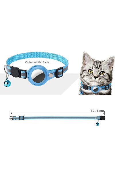 ETASHOP Airtag Compatible Reflective Cat Collar Adjustable Cat Collar with Be...