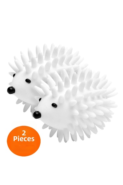she berrak 2-Piece Hedgehog Model Feather Collector Anti-Wrinkle Laundry Dryi...