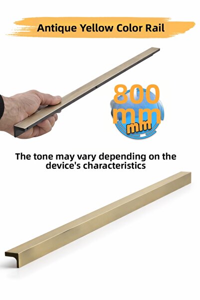 Badem10 Lada Antic Galben Culoare Metal 800 mm 80 cm Lungime Mânere pentru se...
