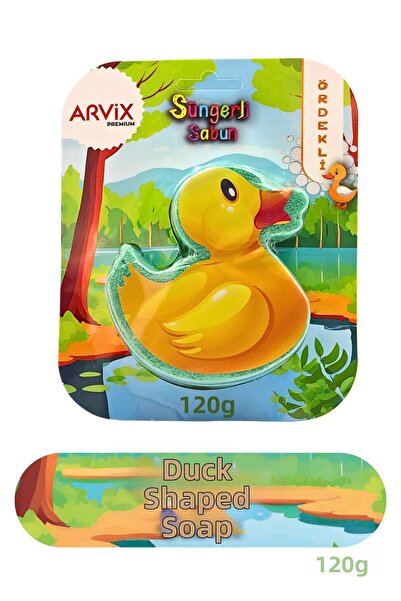 arvix Natural Sponge Bath Soap with Duck for Children 120 g