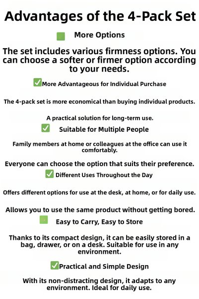 FixiCure 4Pcs Hand Exercisers Set Stress Ball Physical Therapy Hand Exercise Finger Strengthening