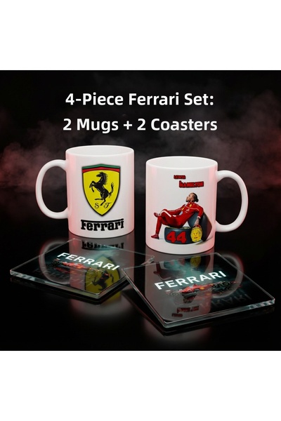 niceworkbynicehands مجموعة فريق الفورمولا 1 الفاخرة - طقم هدايا يتكون من كأسي...