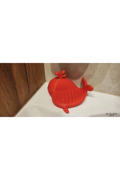 Della Whale Design Soap Dish – Decorative, Drained Soap Dish for Bathroom & Kitchen