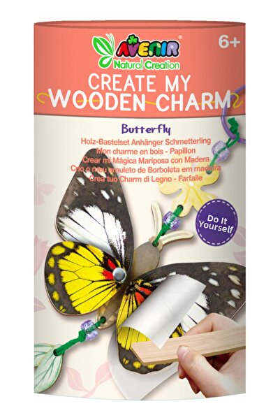 AVENİR Δημιουργικό σετ από ξύλο - μπρελόκ Πεταλούδα, συλλογή Creatii Naturale