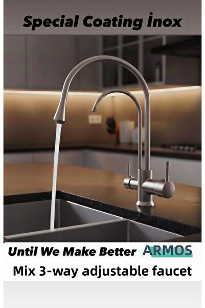 İyem Purified Kitchen Faucet with 10-Year Warranty 3-Way Purified Kitchen Sin...