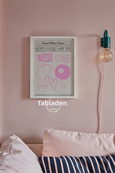 tablodea De câtă noroc ne ajută Dumnezeu? Tablou cu norocul scris de mână TD,...